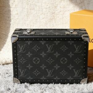 Louis Vuitton Clutch Box Monogram Eclipse Canvas